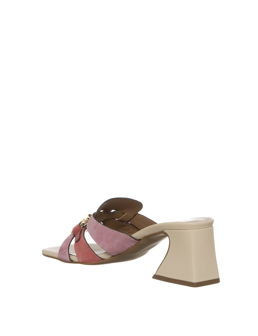 Sandálias Senhora Bege e Rosa