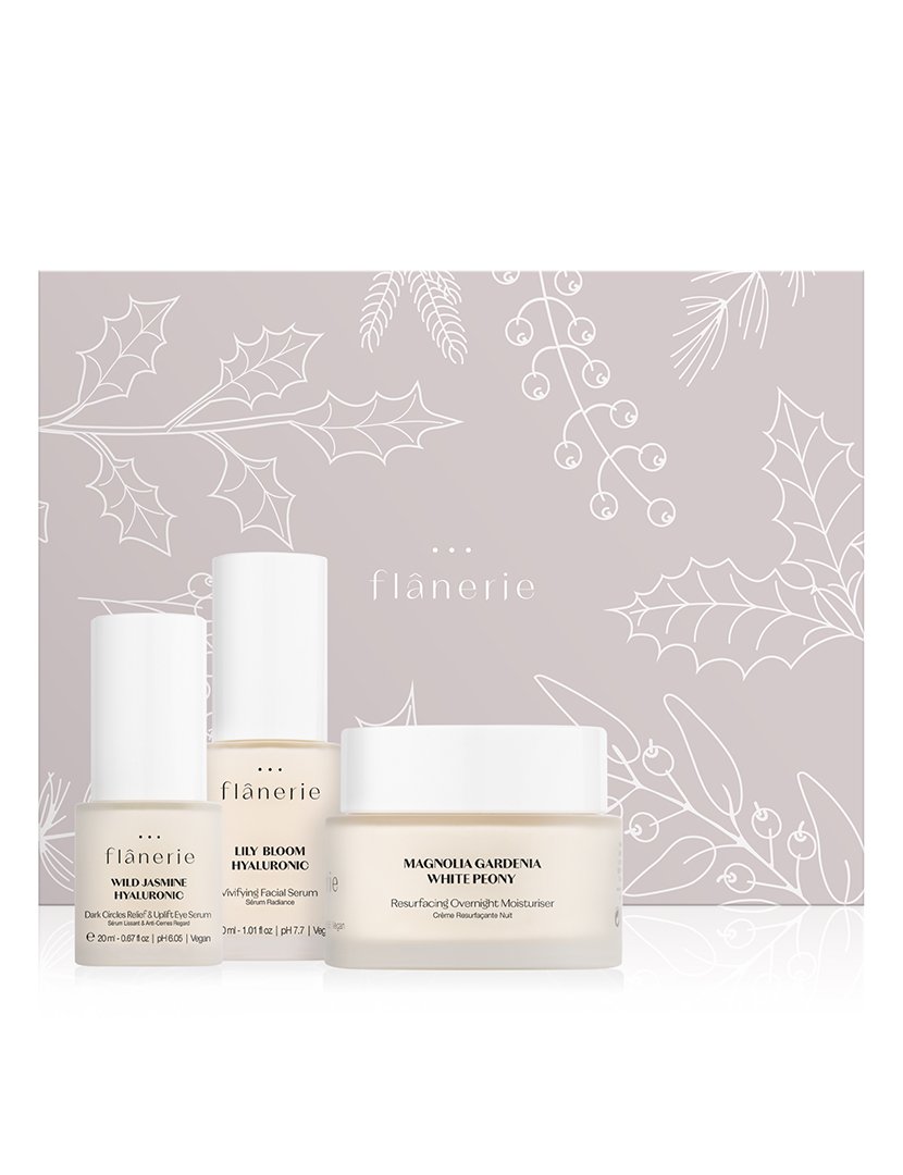 Conjunto de Natal Rotina de cuidados noturnos em 3 passos