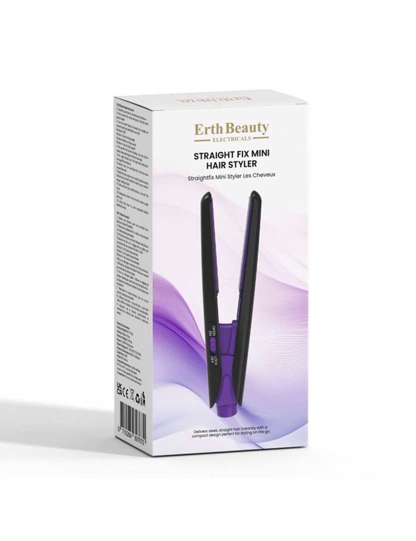 Mini Alisador de Cabelo Preto