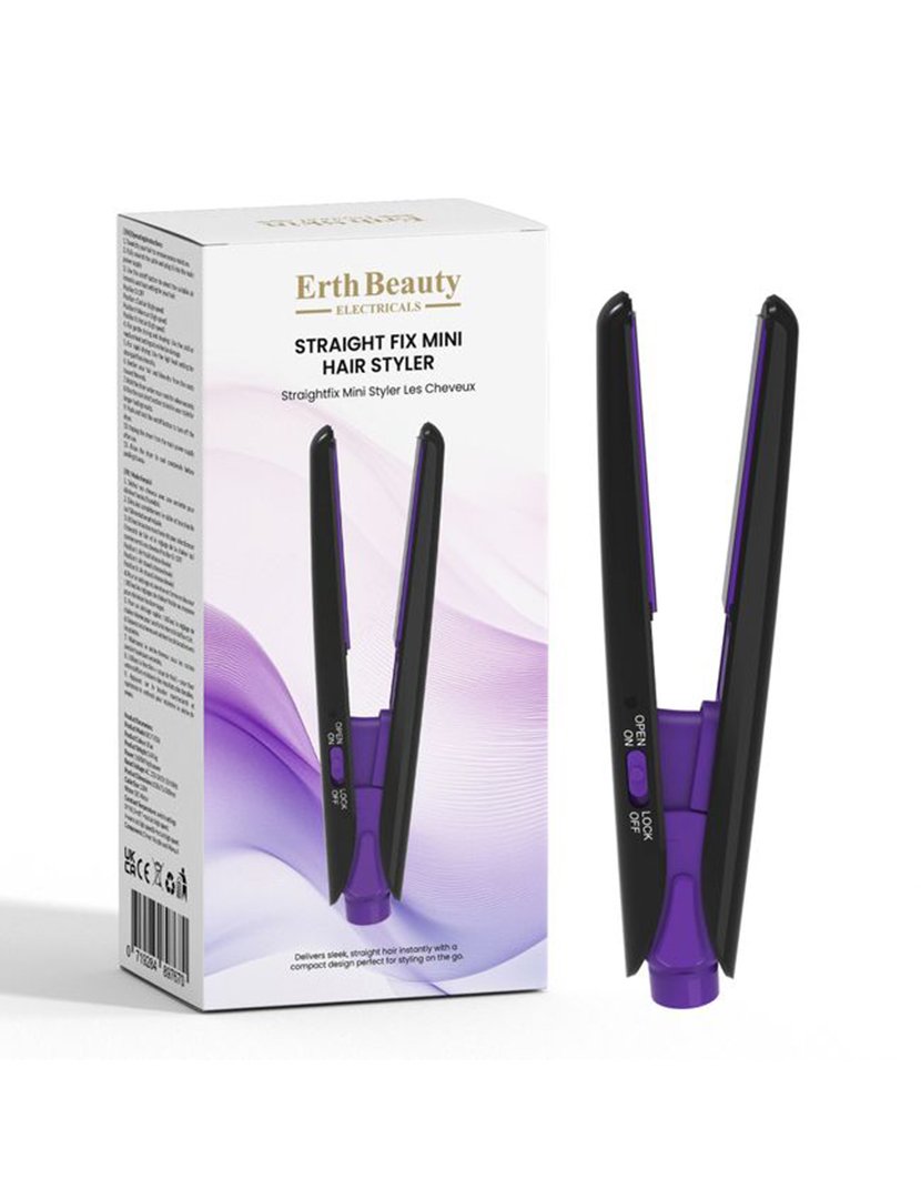 Mini Alisador de Cabelo Preto