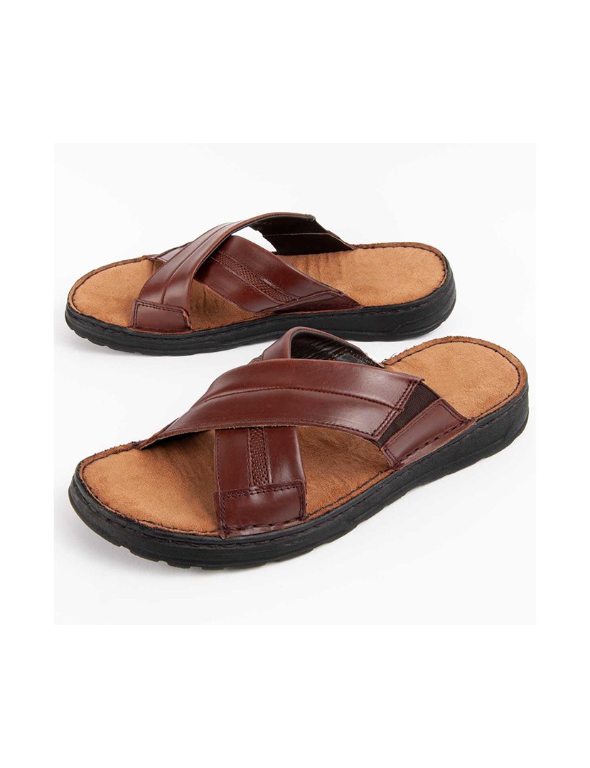 Sandálias Homem Castanho