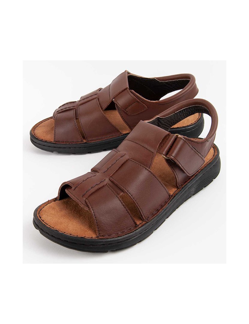 Sandálias Homem Castanho
