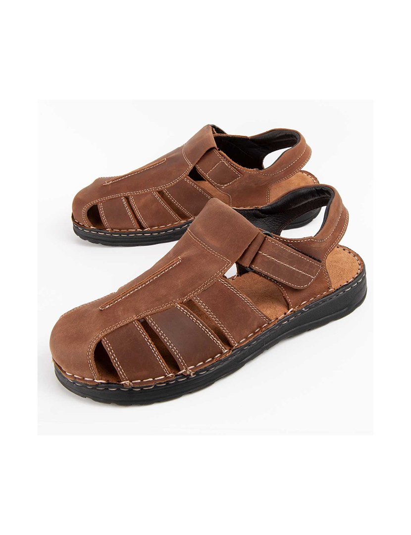 Sandálias Homem Castanho
