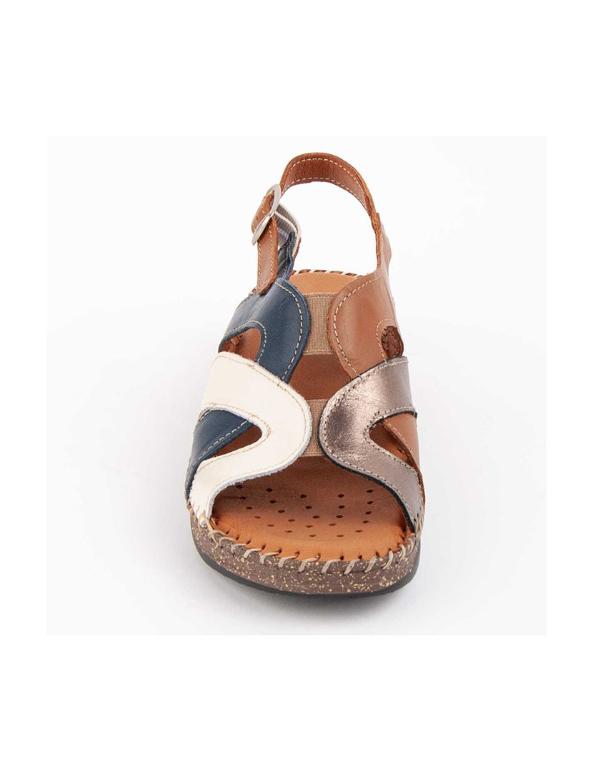 Sandálias de Cunha Senhora Azul