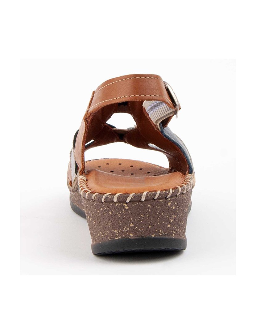 Sandálias de Cunha Senhora Azul