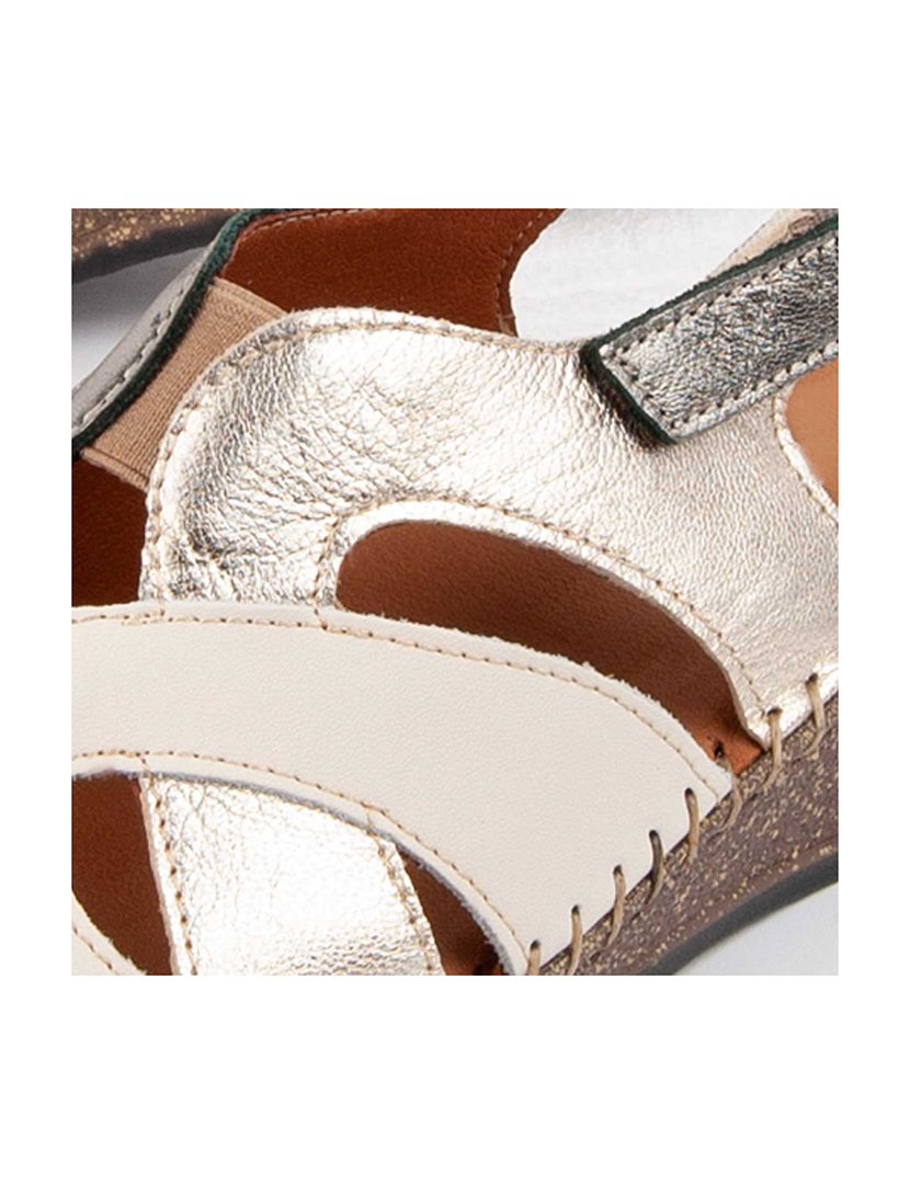 Sandálias de Cunha Senhora Bege