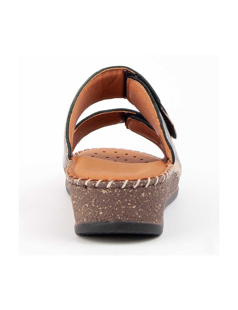 Sandálias de Cunha Senhora Prateado