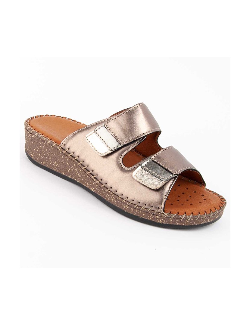 Sandálias de Cunha Senhora Cinza