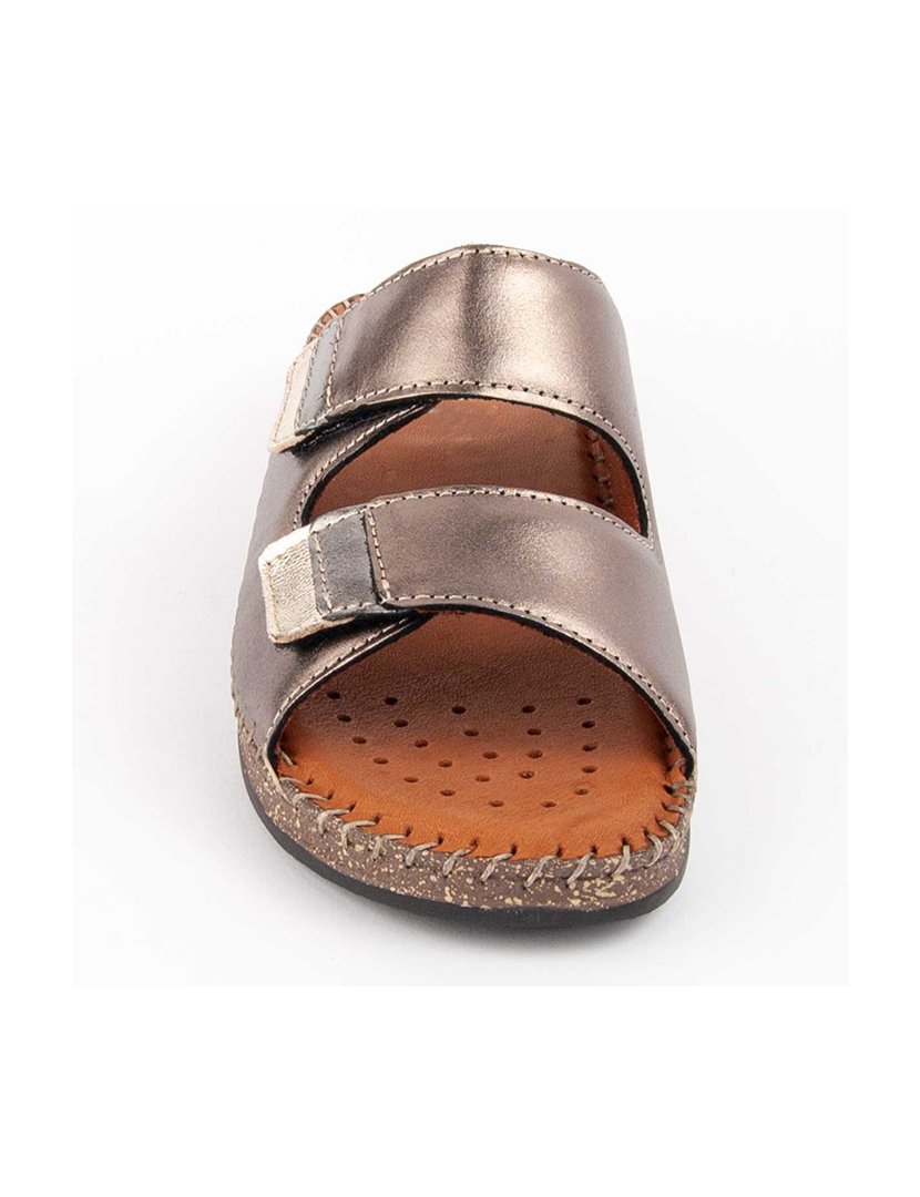 Sandálias de Cunha Senhora Cinza