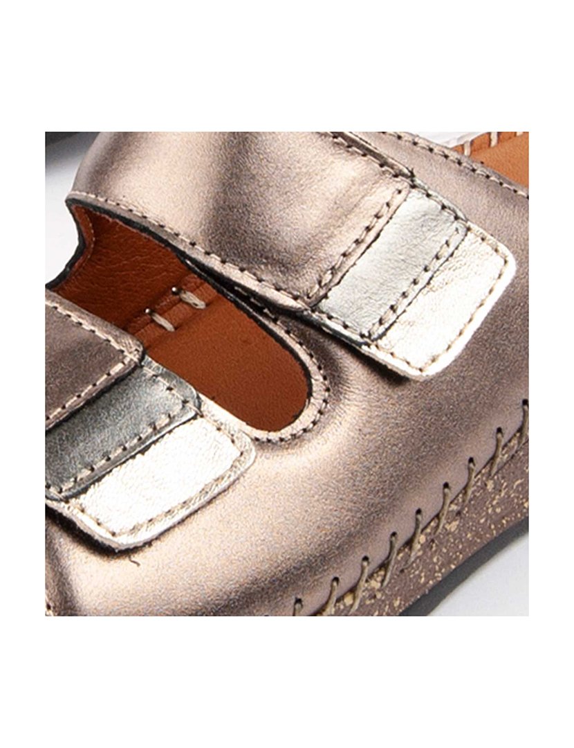 Sandálias de Cunha Senhora Cinza