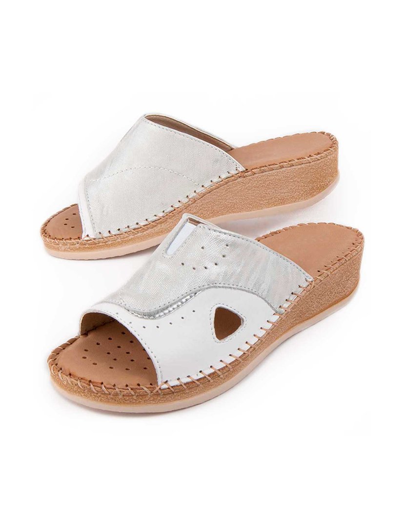 Sandálias de Cunha Senhora Branco