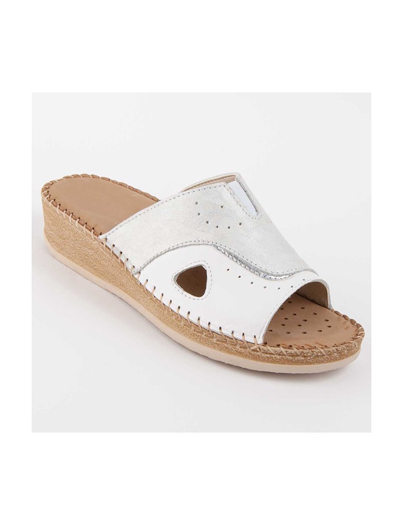 Sandálias de Cunha Senhora Branco