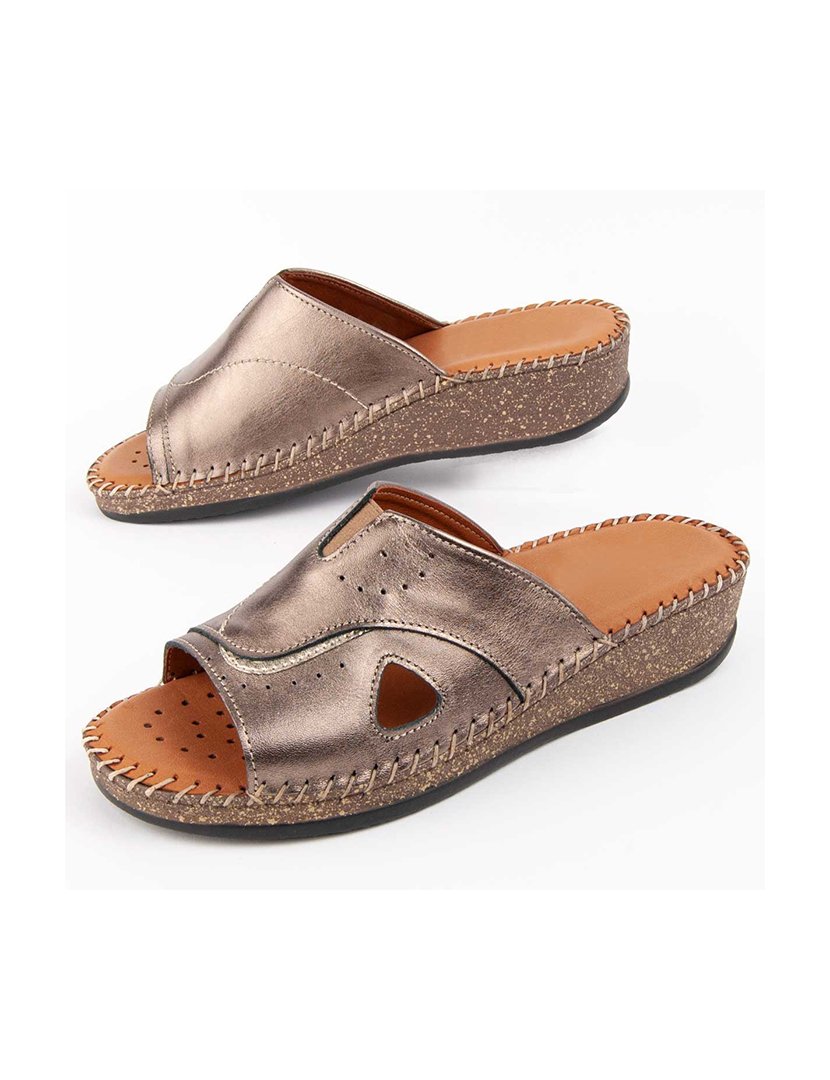 Sandálias de Cunha Senhora Cinza