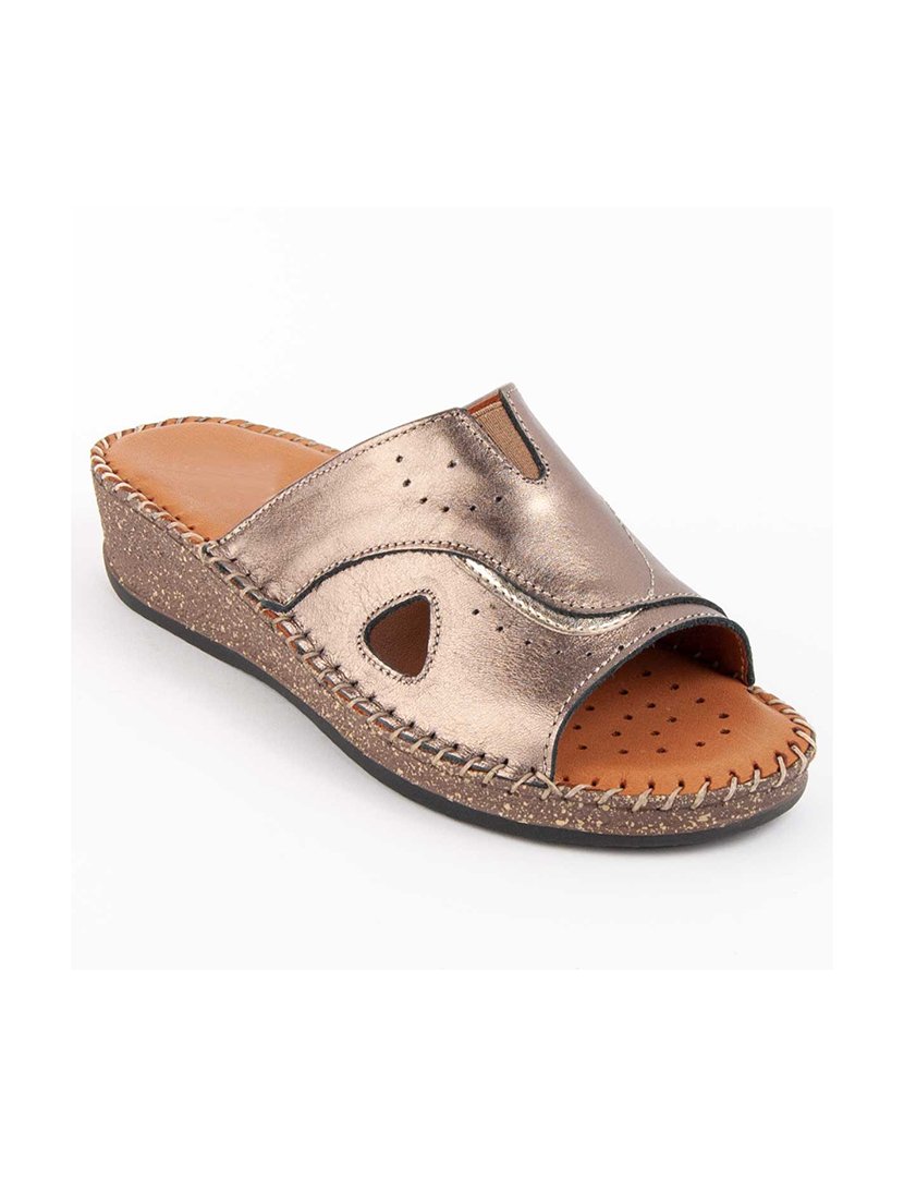 Sandálias de Cunha Senhora Cinza