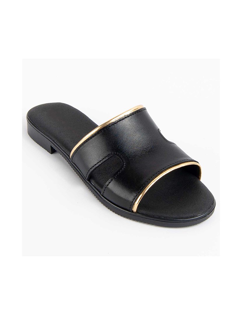 Sandálias Rasas Senhora Preto