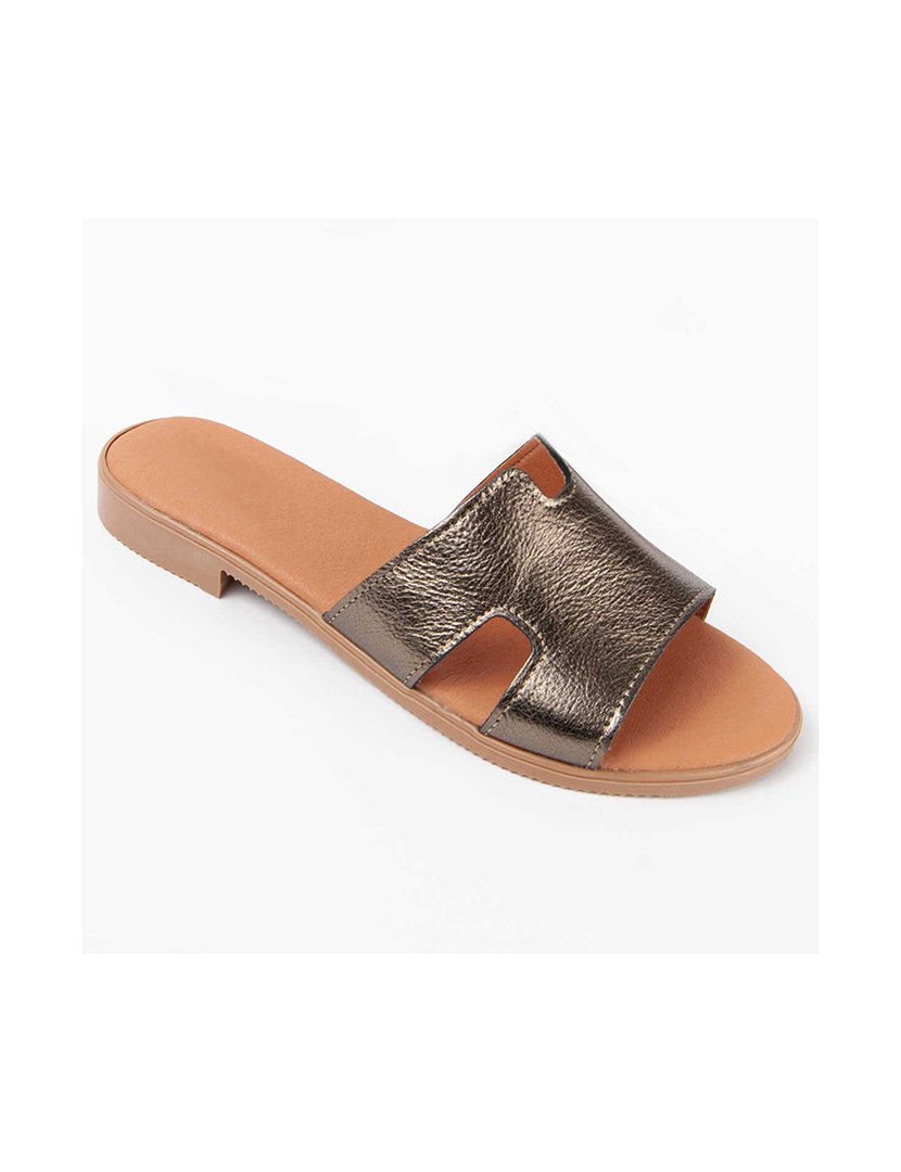 Sandálias Rasas Senhora Cinza