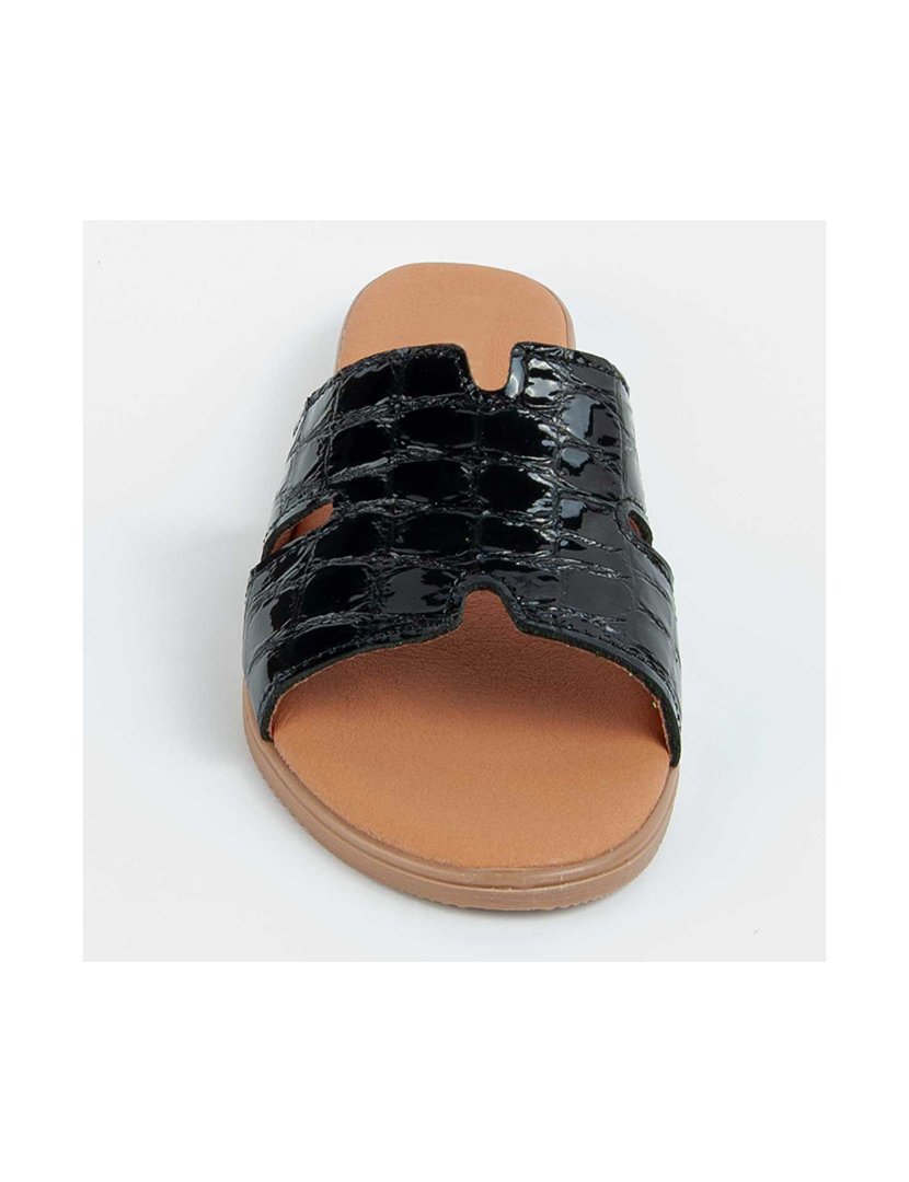 Sandálias Rasas Senhora Preto