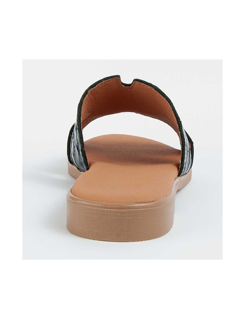 Sandálias Rasas Senhora Preto