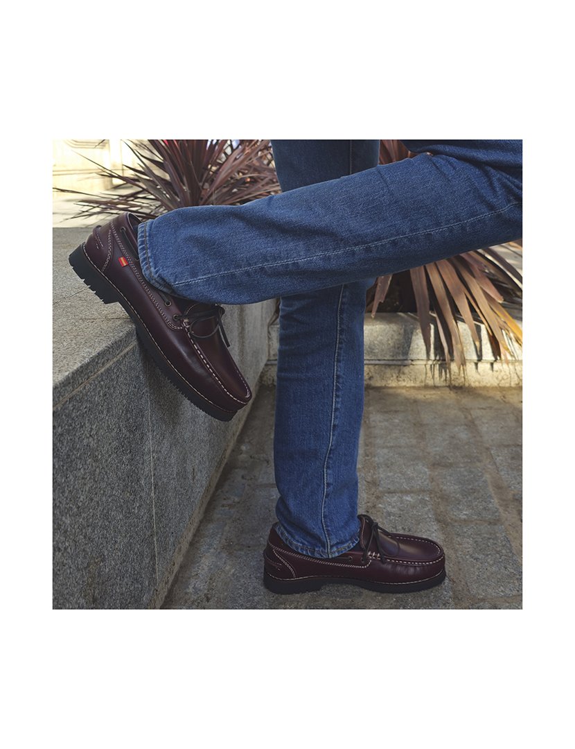 Sapatos Náuticos Homem Vermelho