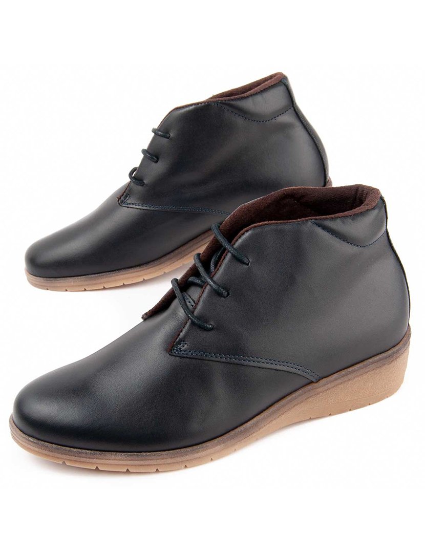 Botins Plataforma Senhora Azul