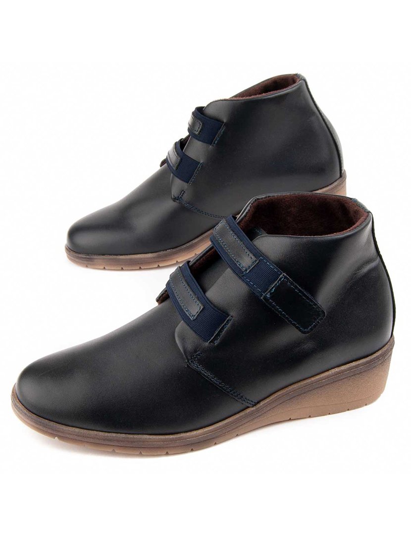 Botins Plataforma Senhora Azul