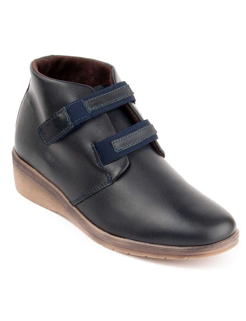 Botins Plataforma Senhora Azul