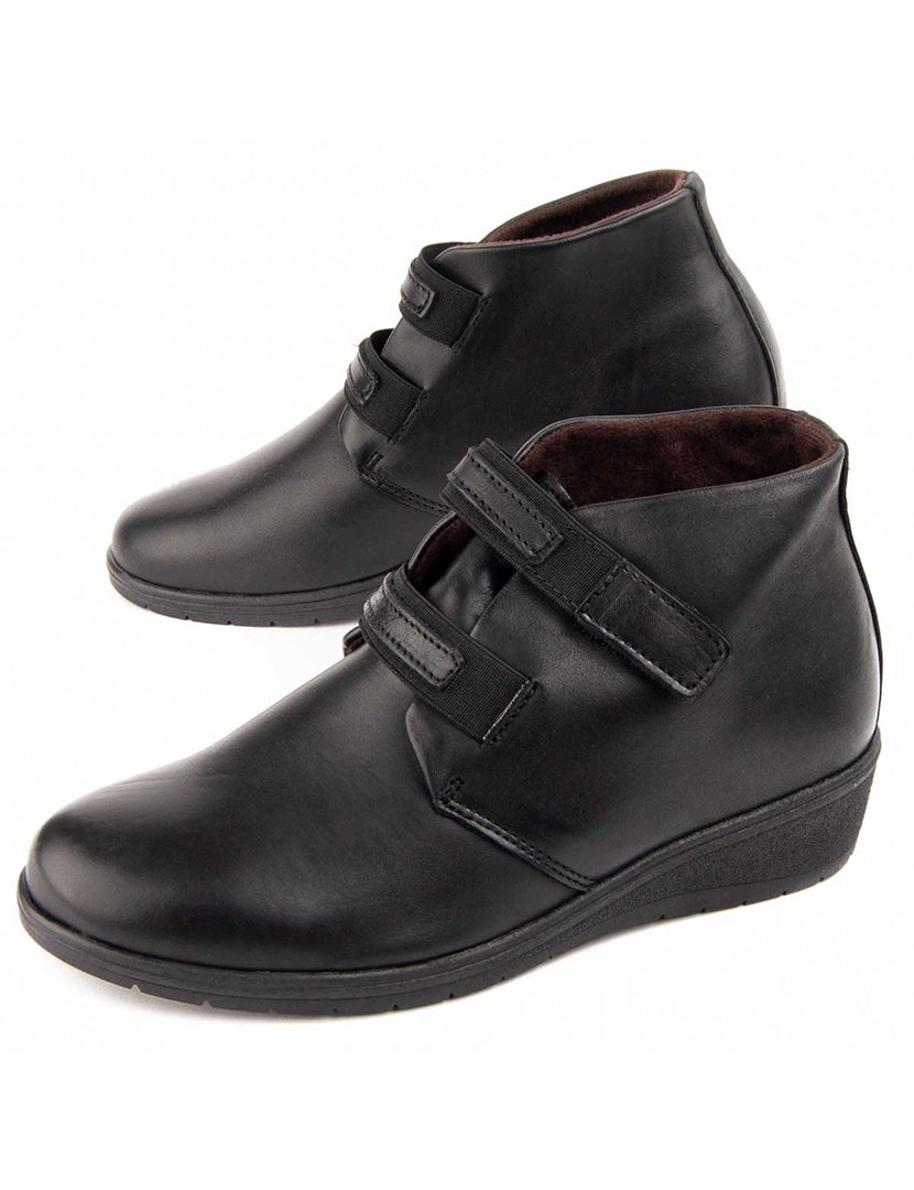 Botins Plataforma Senhora Preto