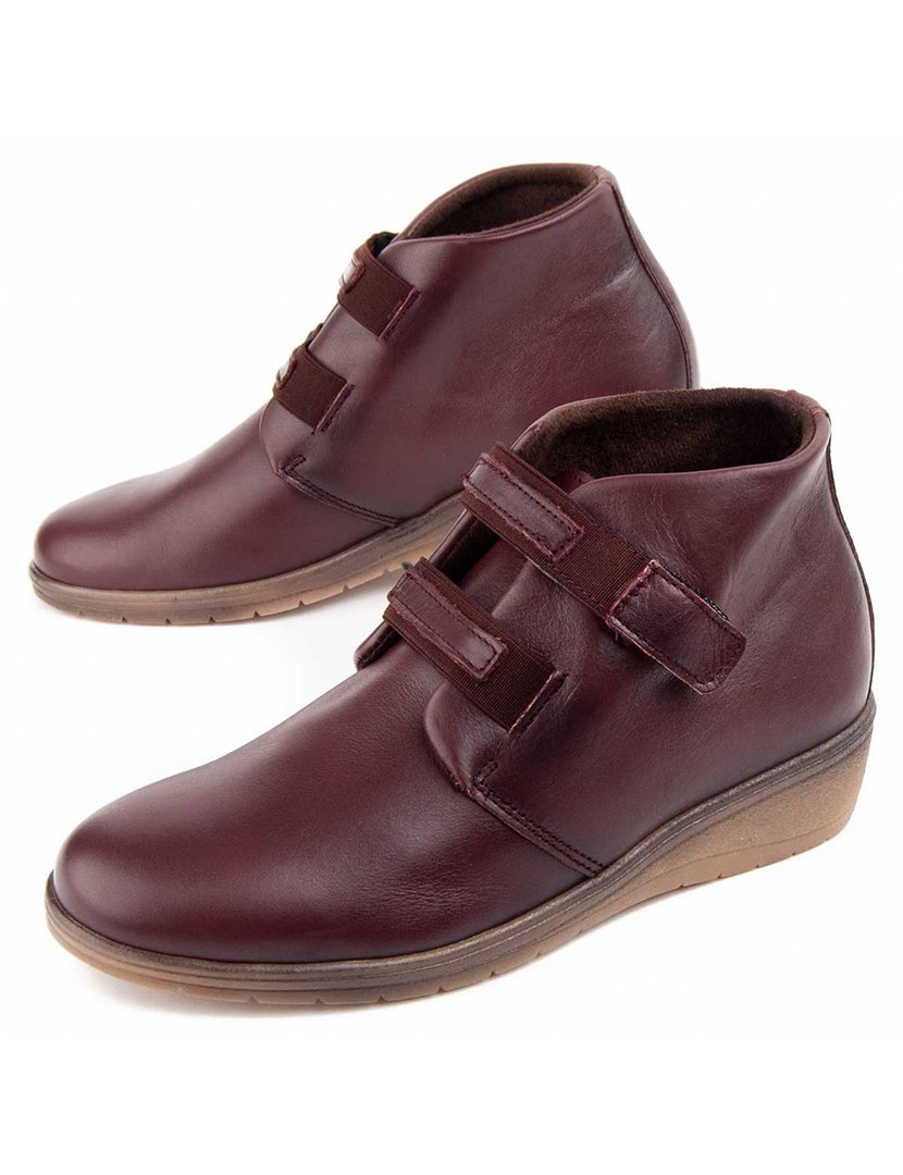 Botins Plataforma Senhora Vermelho