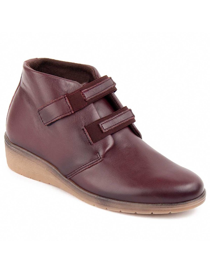 Botins Plataforma Senhora Vermelho