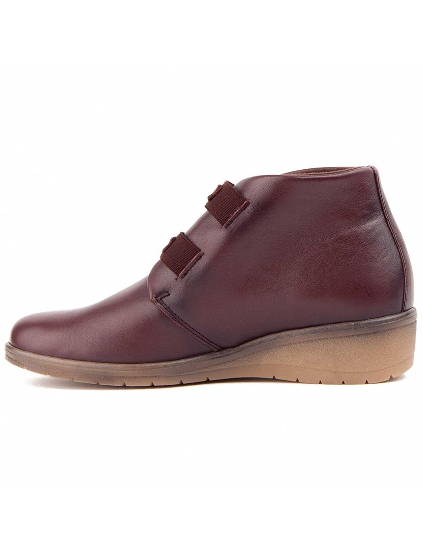 Botins Plataforma Senhora Vermelho