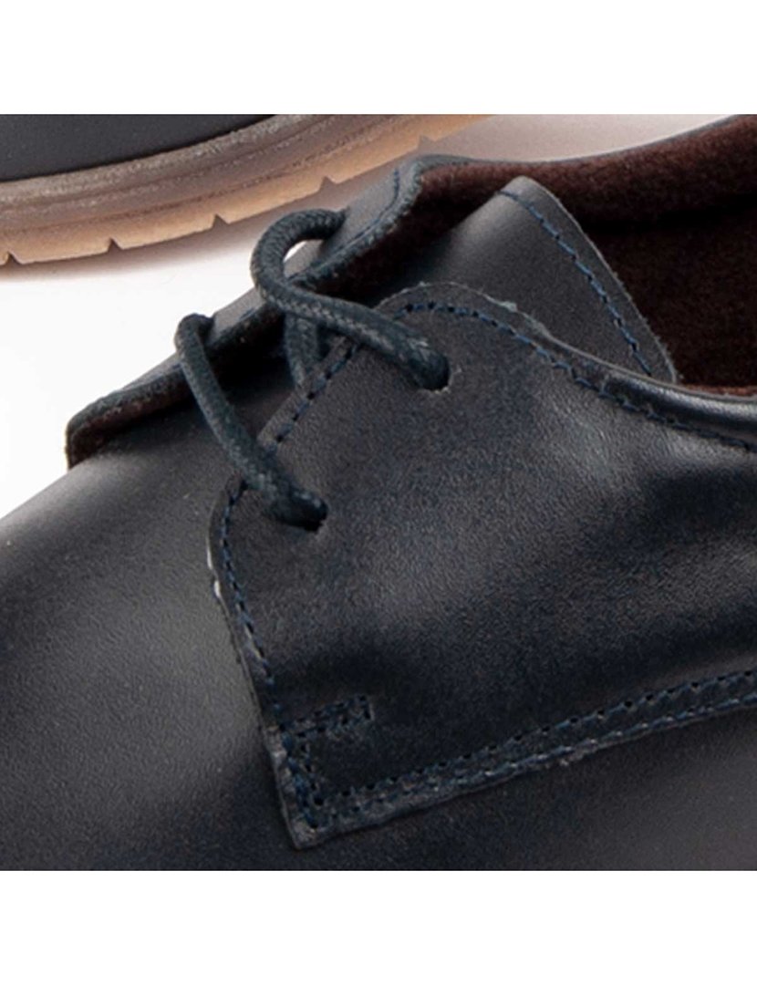 Sapatos Oxford Plataforma Senhora Azul