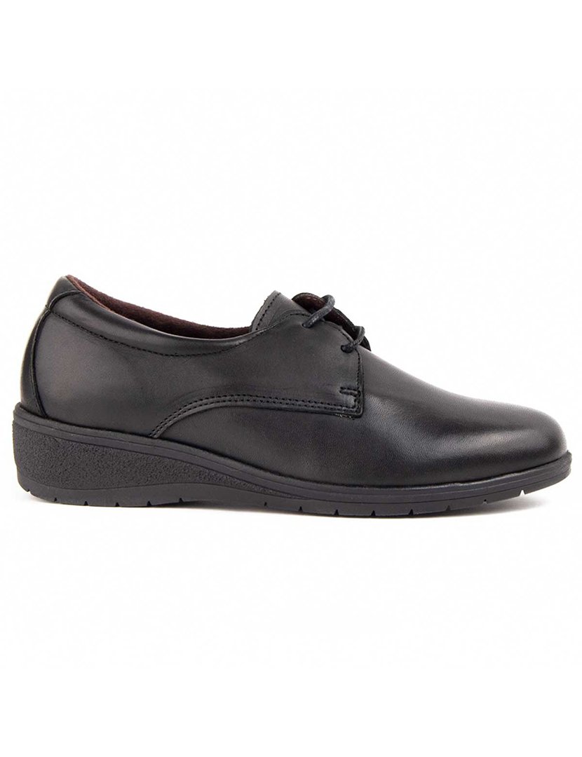 Sapatos Oxford Plataforma Senhora Preto