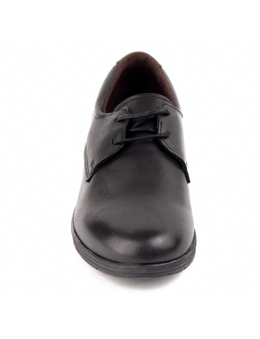 Sapatos Oxford Plataforma Senhora Preto