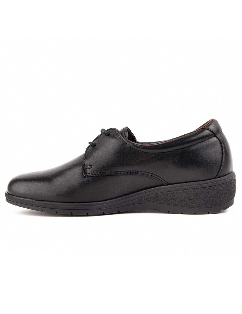 Sapatos Oxford Plataforma Senhora Preto