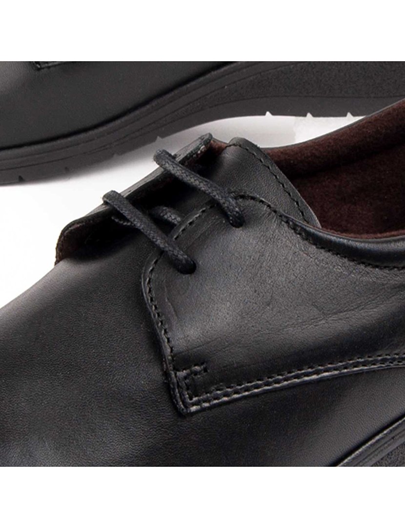 Sapatos Oxford Plataforma Senhora Preto