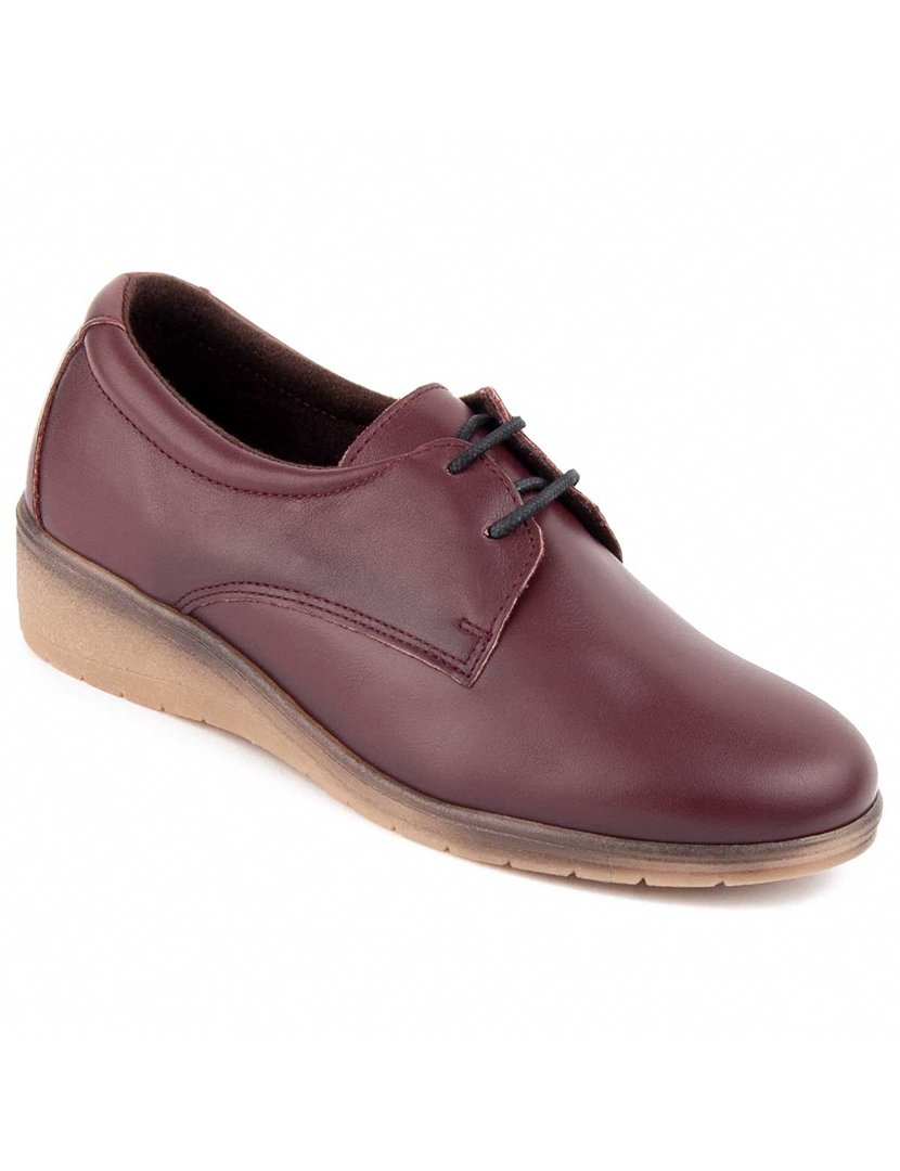 Sapatos Oxford Plataforma Senhora Vermelho
