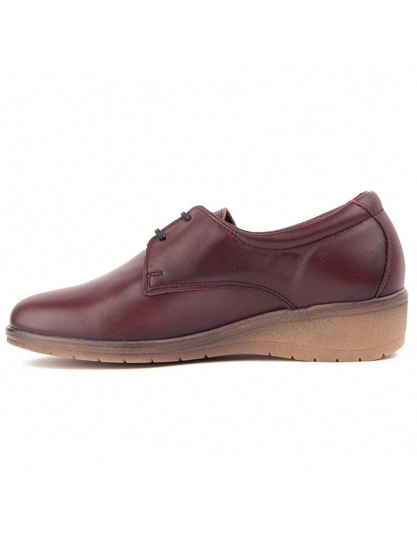 Sapatos Oxford Plataforma Senhora Vermelho