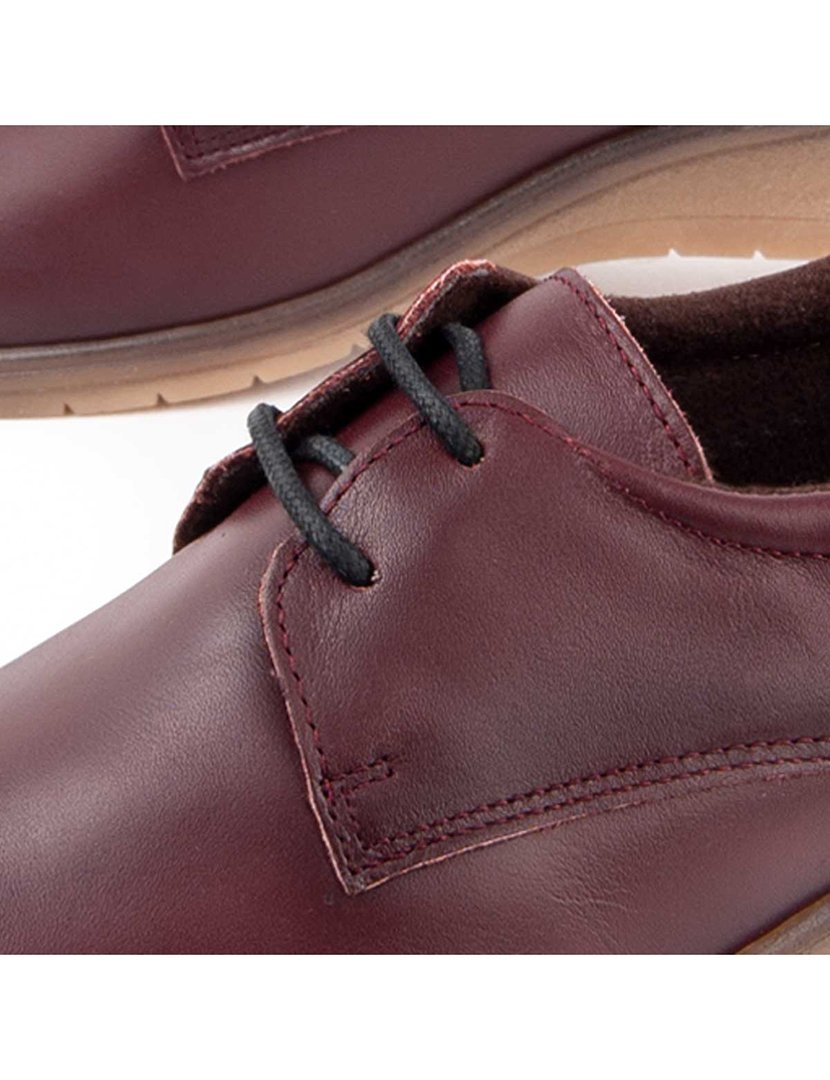 Sapatos Oxford Plataforma Senhora Vermelho