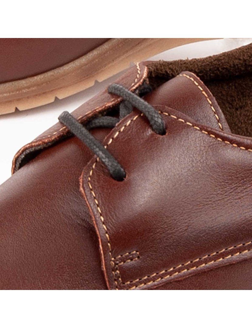 Sapatos Oxford Plataforma Senhora Castanho