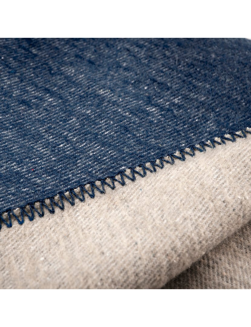 Manta Bicolor Rainbow Azul/Cinzento