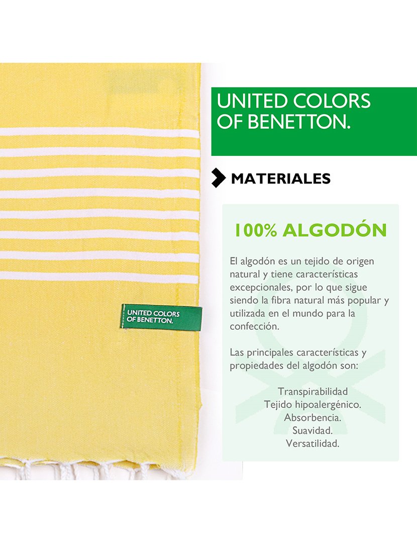 Toalha Praia Riscas Amarelo 80x165 cm