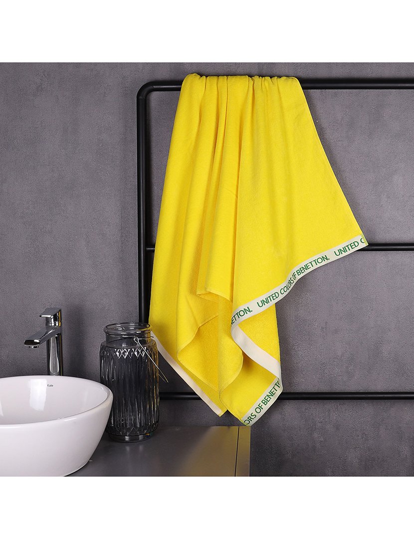 Toalha Praia Rainbow Amarelo 90x160 cm
