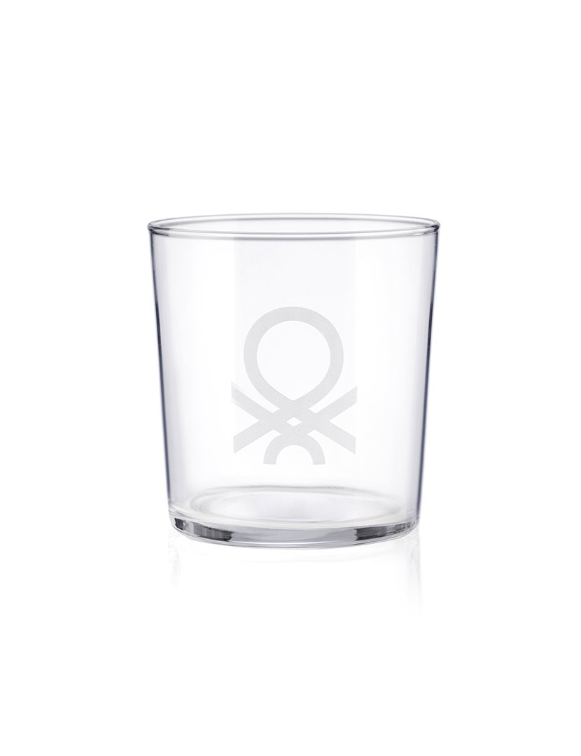 Conjunto 4 Copos Logo Branco