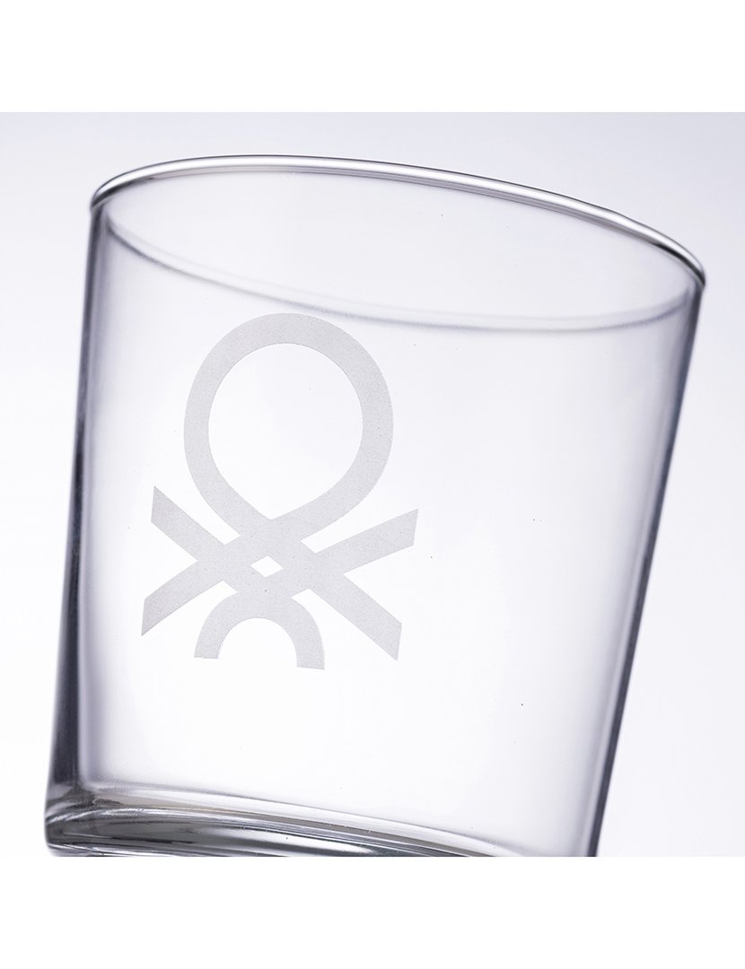 Conjunto 4 Copos Logo Branco