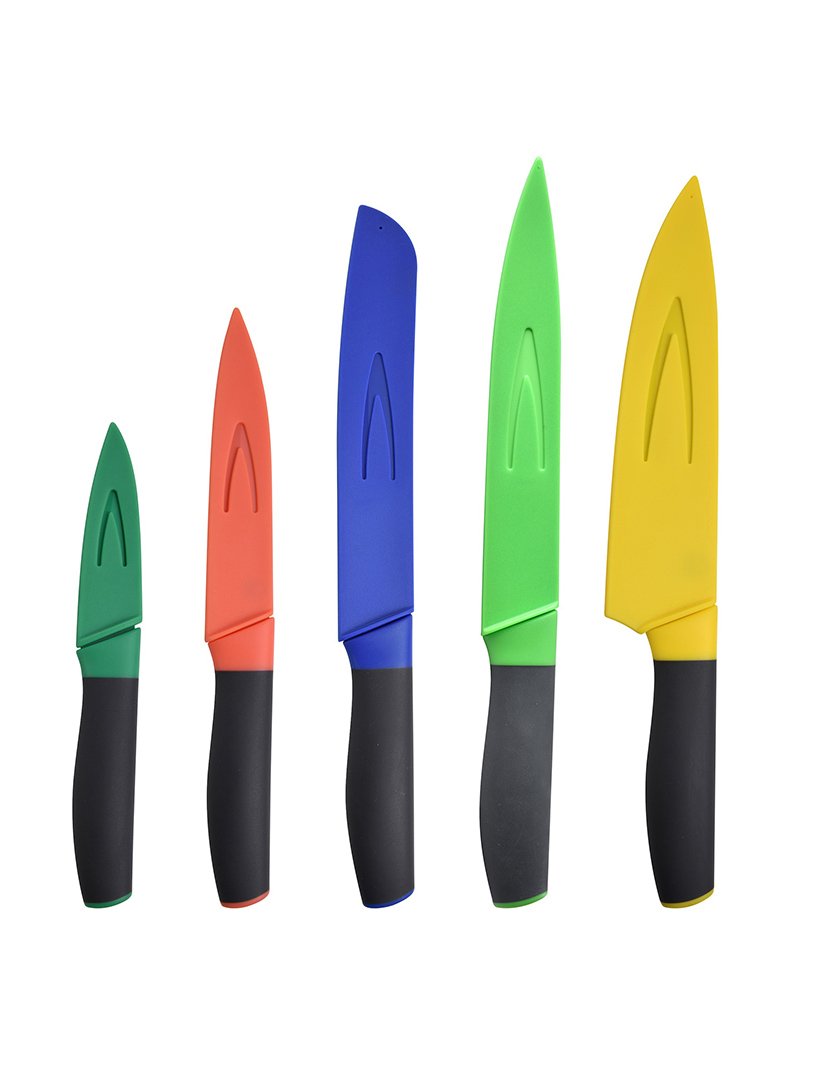 Conjunto 5 Facas Multicor