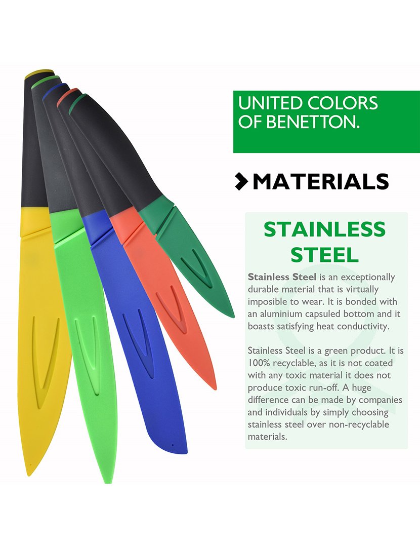 Conjunto 5 Facas Multicor