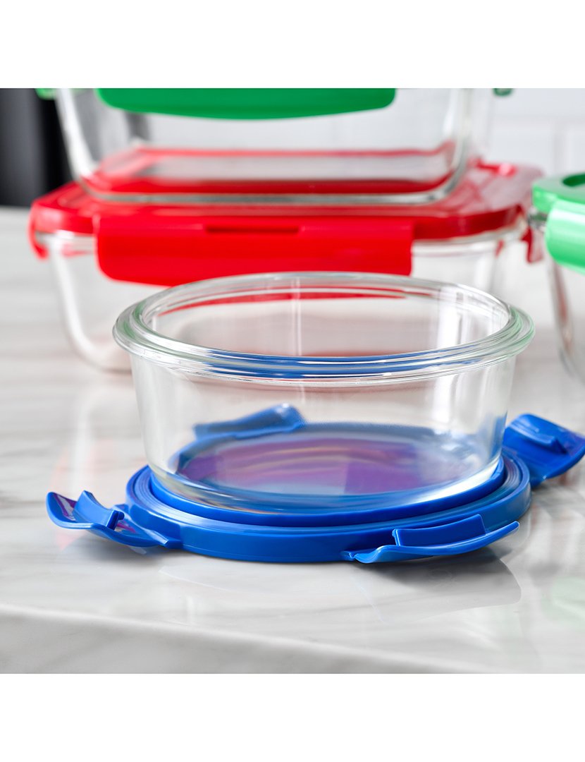 Caixa Hermética Rectangular Vermelho 840 ml