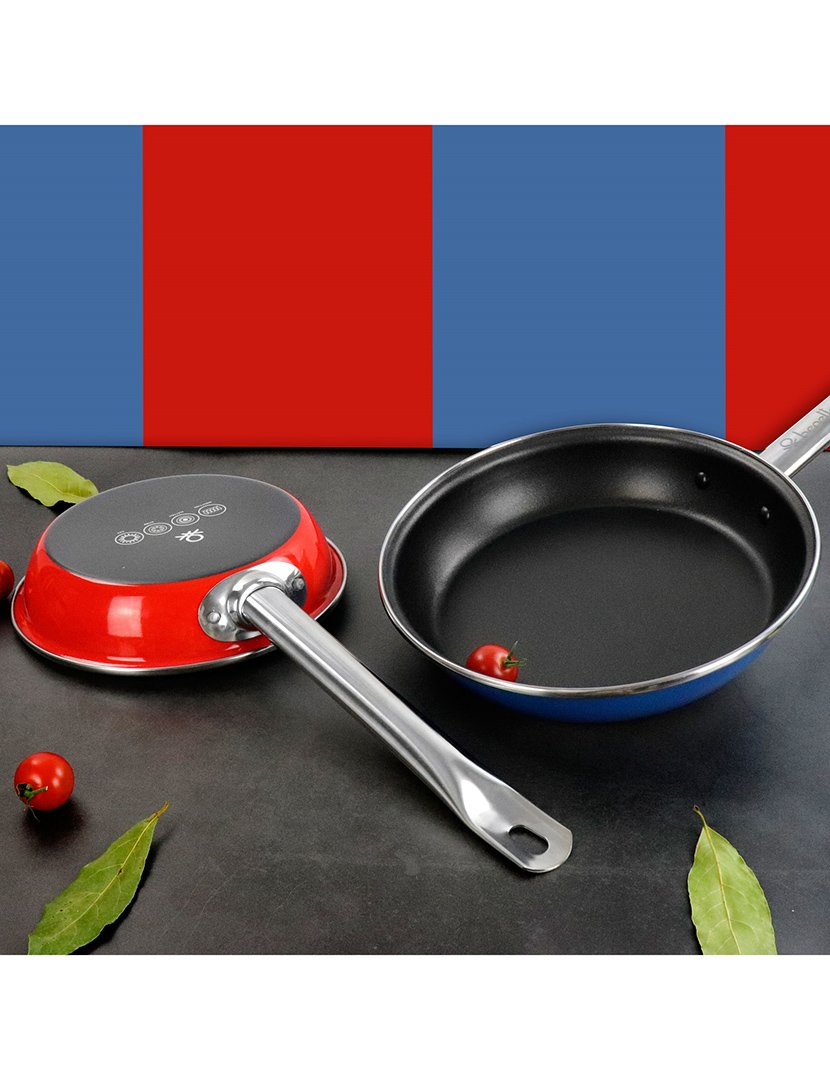 Conjunto 2 Frigideiras Azul/Vermelho