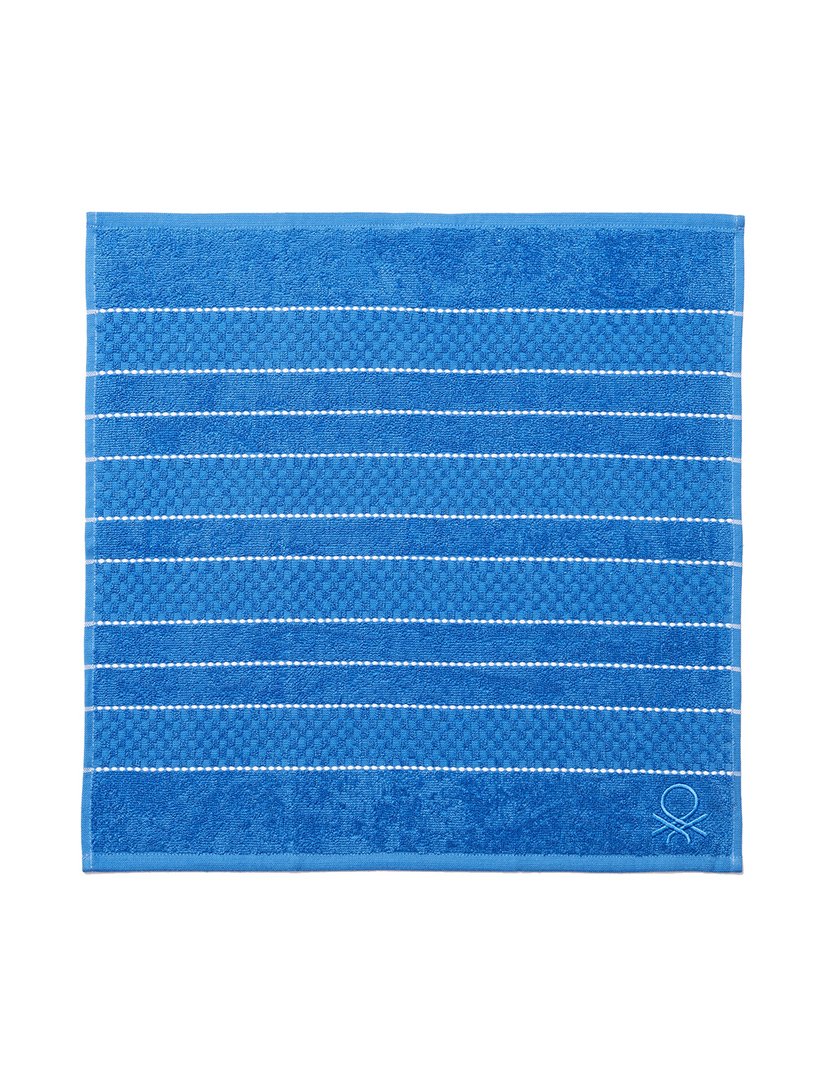 Conjunto Panos Cozinha Riscas Azul