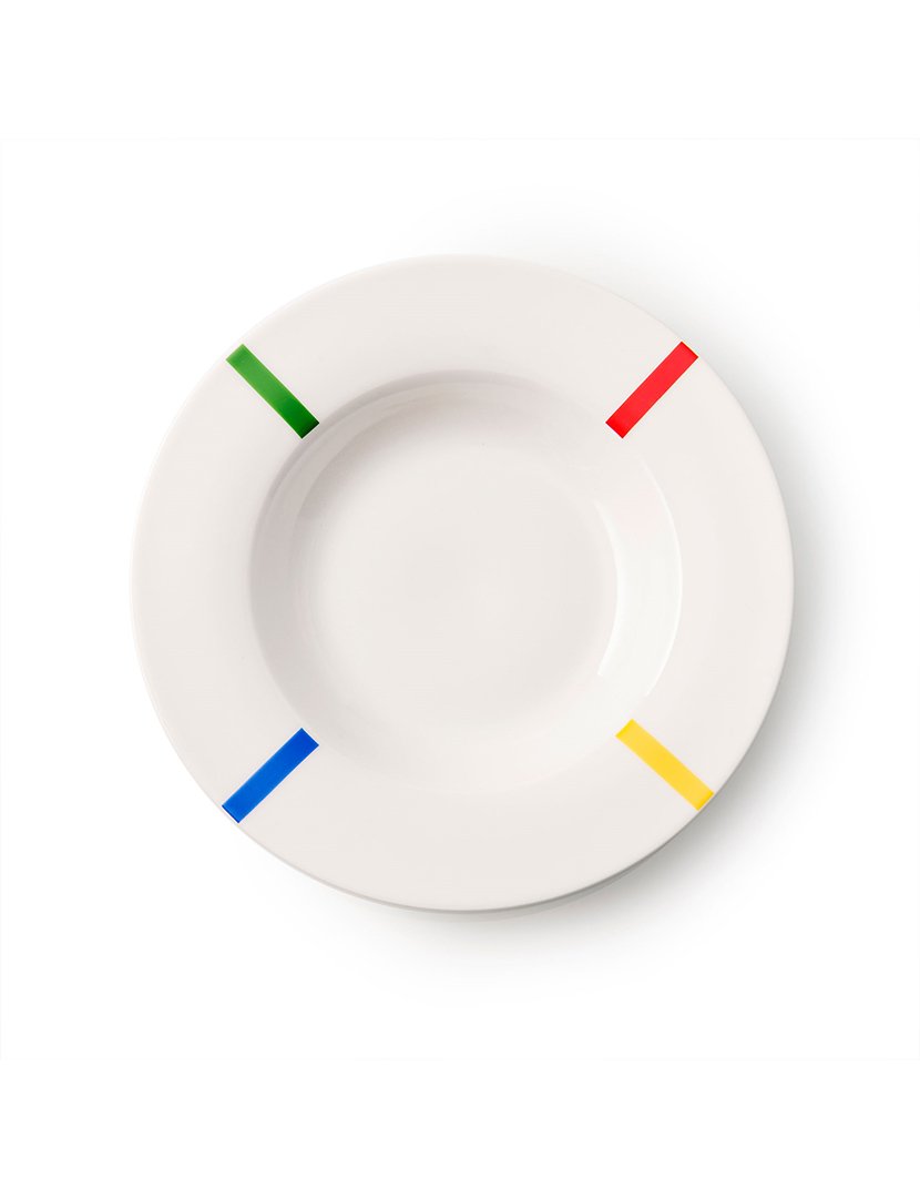 Serviço Loiça 12 peças Rainbow Riscas